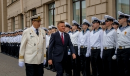 Министр транспорта Роман Старовойт посетил ГУМРФ имени адмирала С.О. Макарова